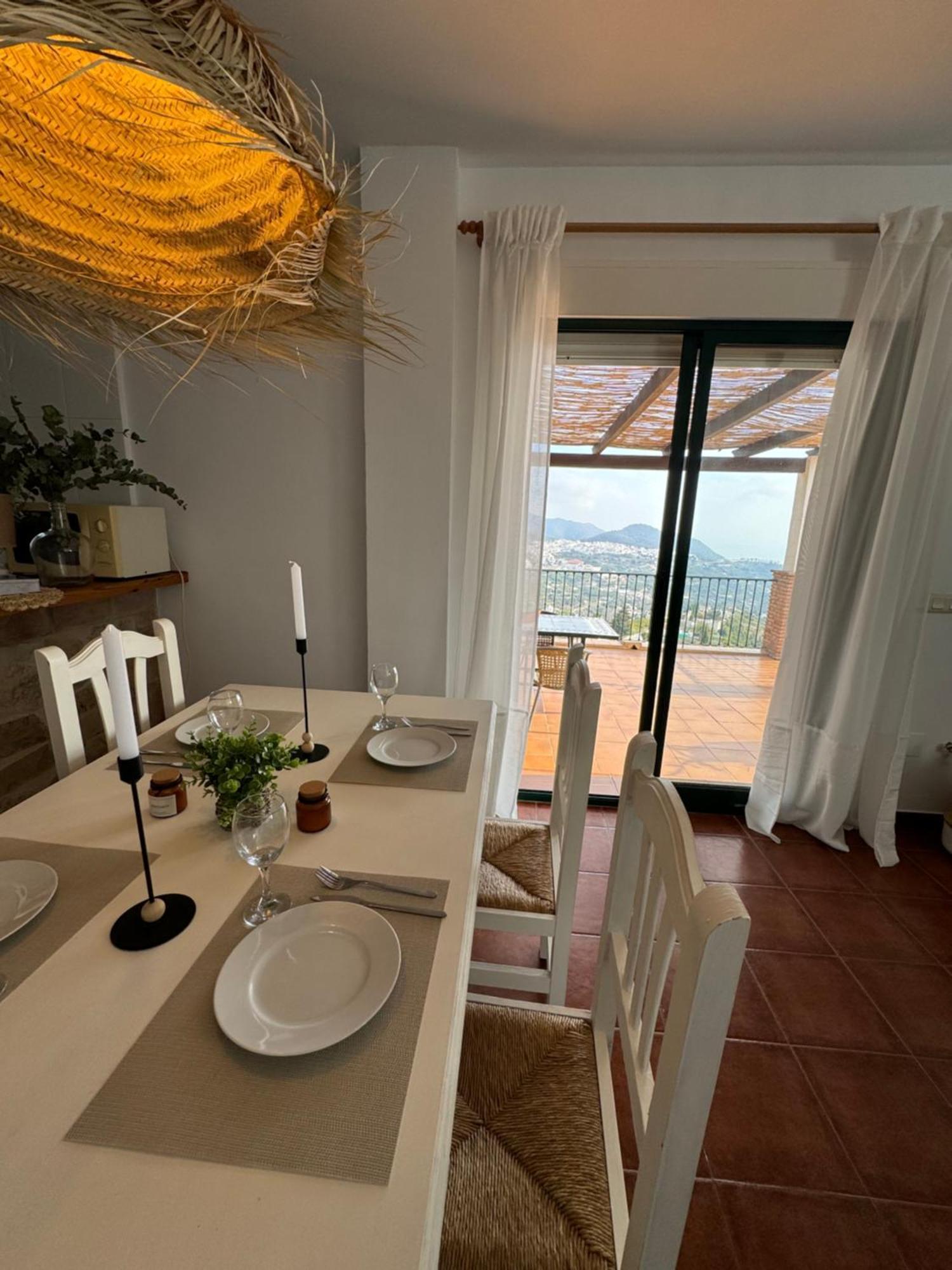 Villa En Frigiliana Con Piscina, Jacuzzi Y Espectaculares Vistas ภายนอก รูปภาพ